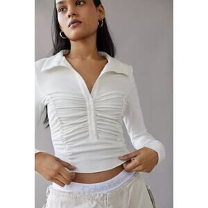 URBAN OUTFITTERS | NWT Aries Ruched Cropped Top | S